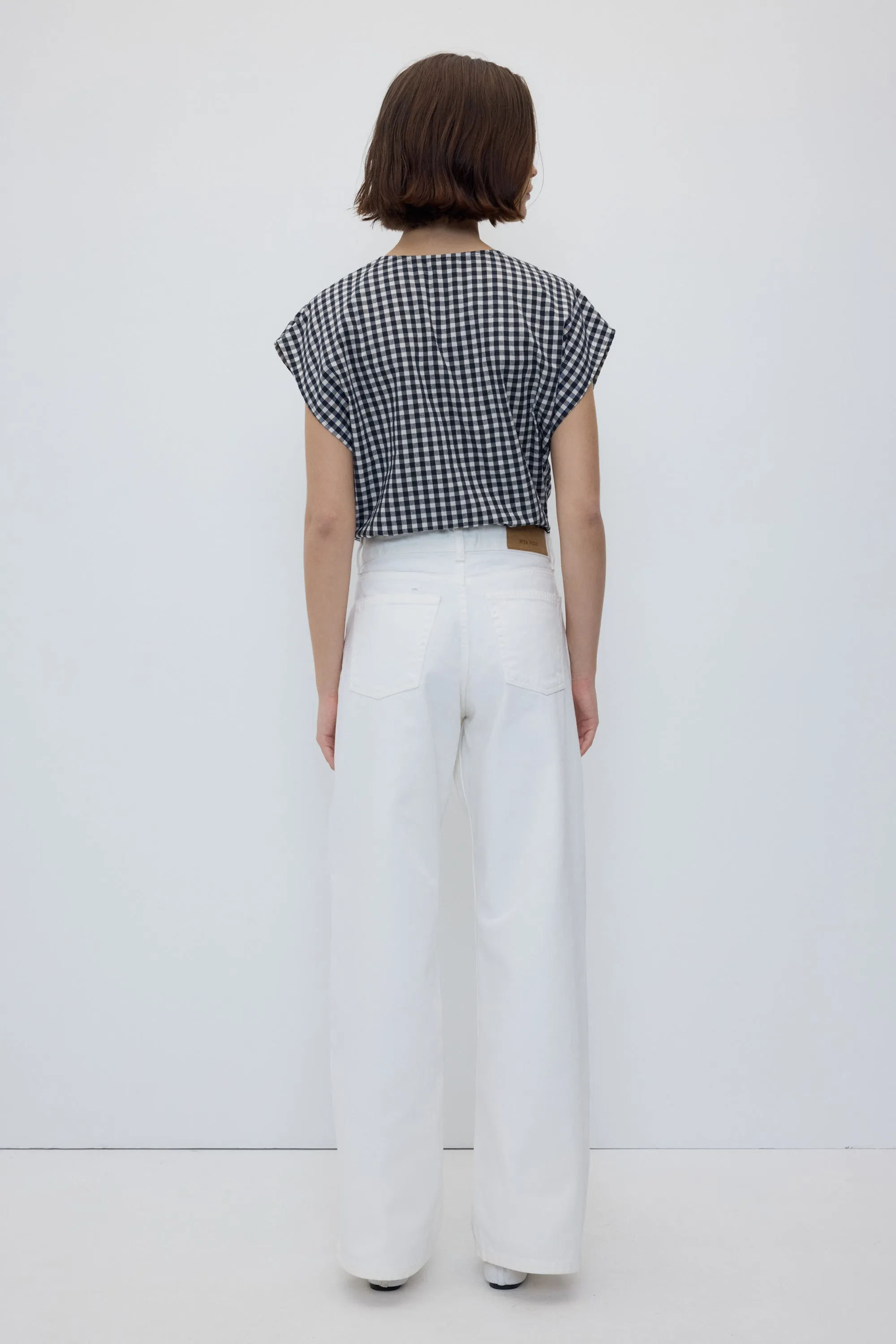 Diana Top - Black Gingham sold by Rita Row product image thumbnail 5