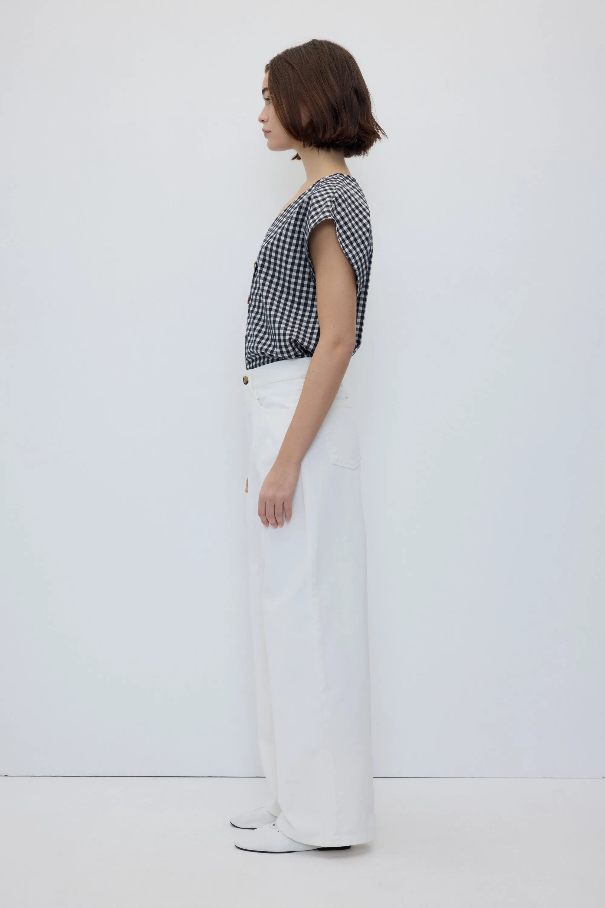 Diana Top - Black Gingham sold by Rita Row product image thumbnail 4