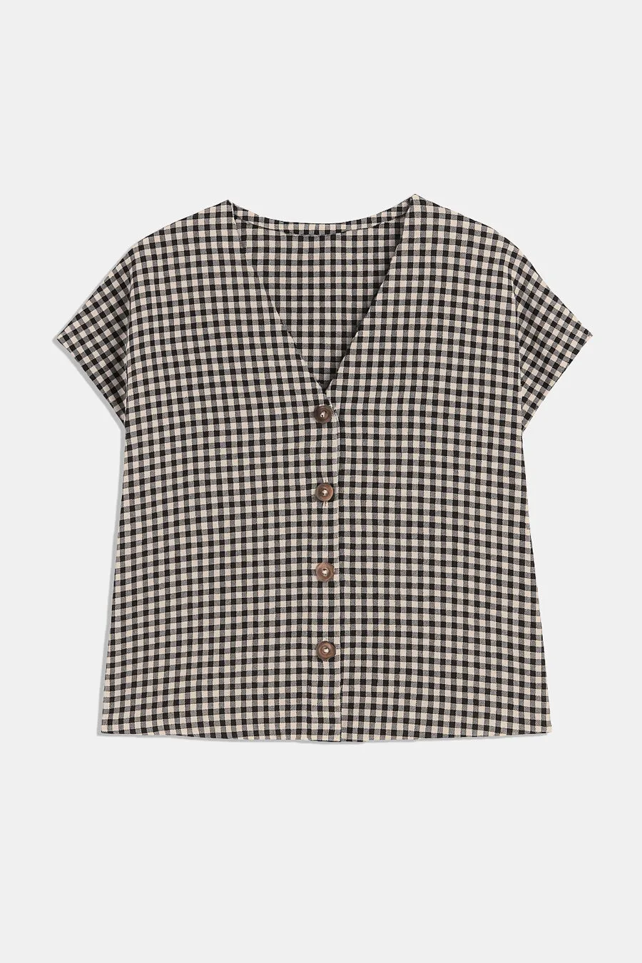 Diana Top - Black Gingham sold by Rita Row product image thumbnail 3