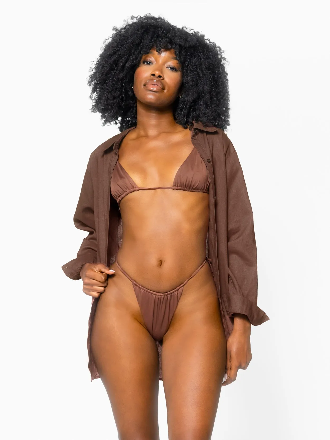 The Willow Shirt / Mocha sold by 437 product image thumbnail 3