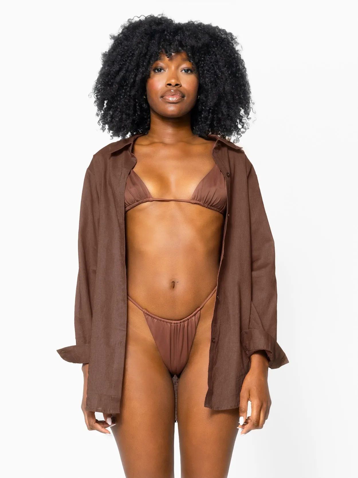 The Willow Shirt / Mocha sold by 437