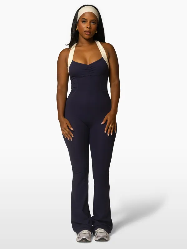 The Sculpt Onesie / Navy-Cream sold by 437