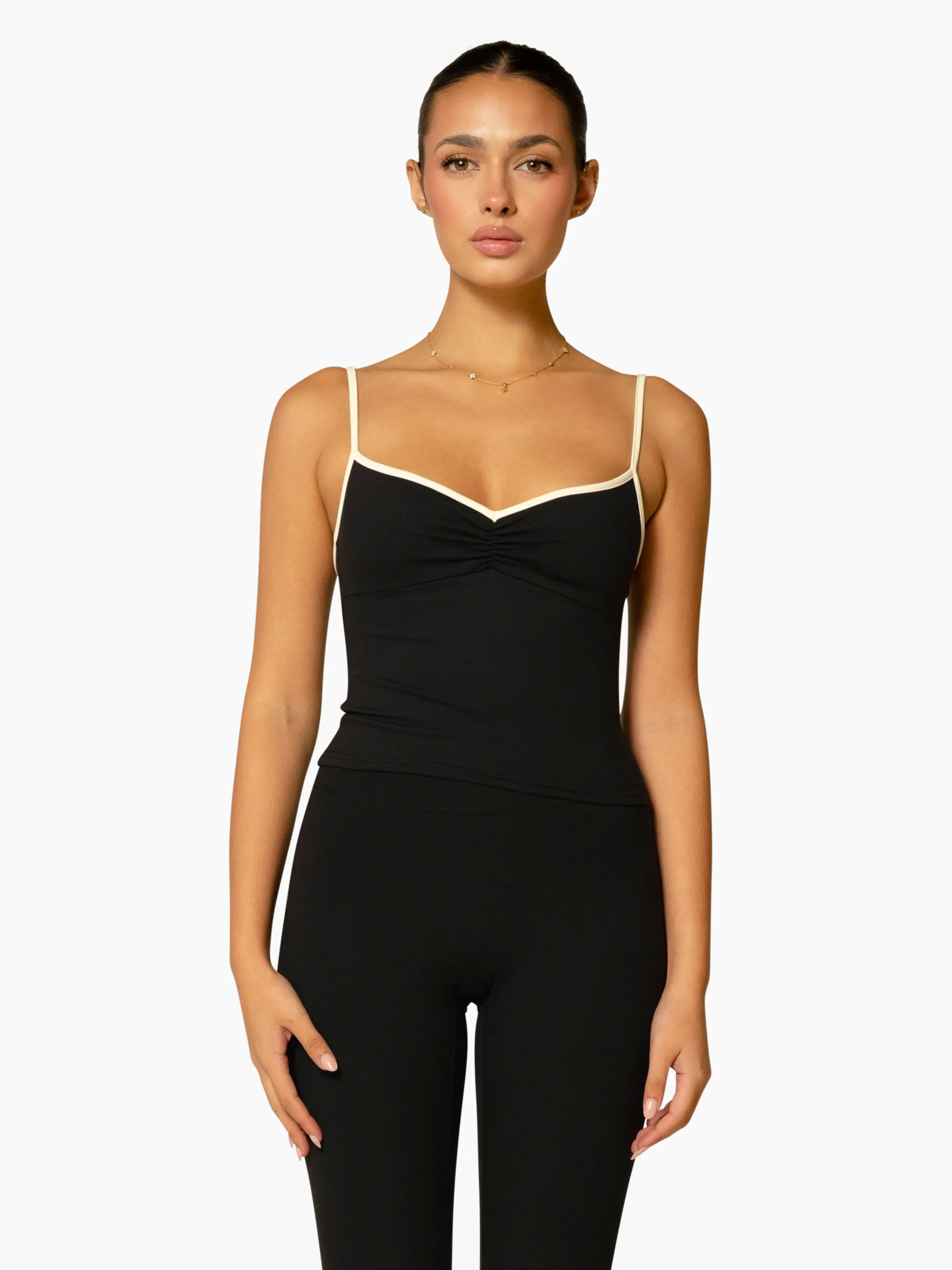 The Ballet Tank / Black-Cream sold by 437