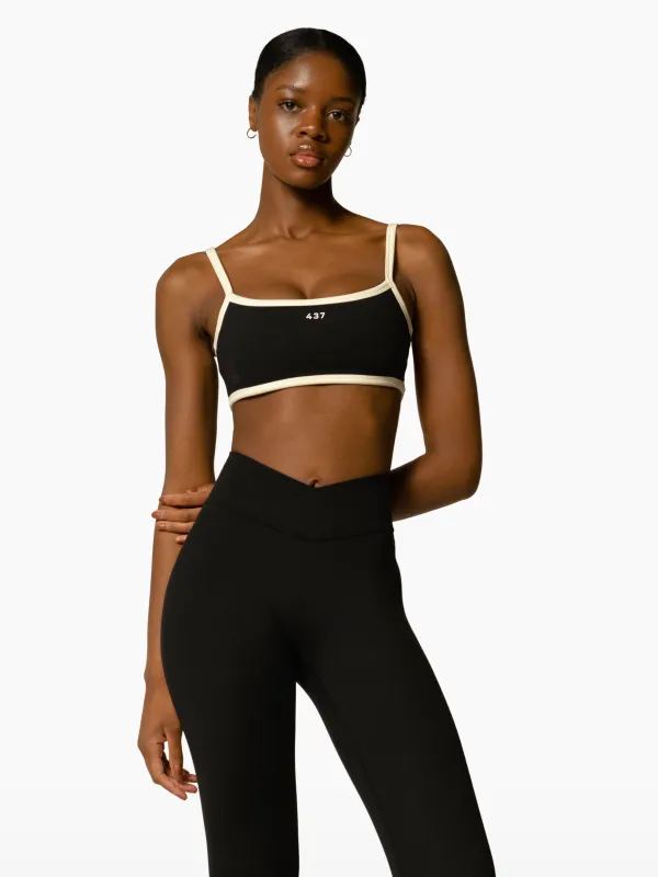 The Micro Bra / Black-Cream sold by 437