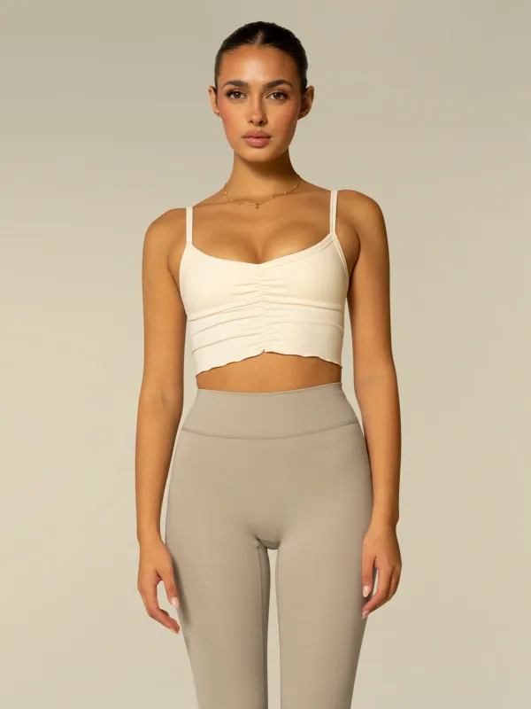 The Scrunch Bra / Cream made by 437