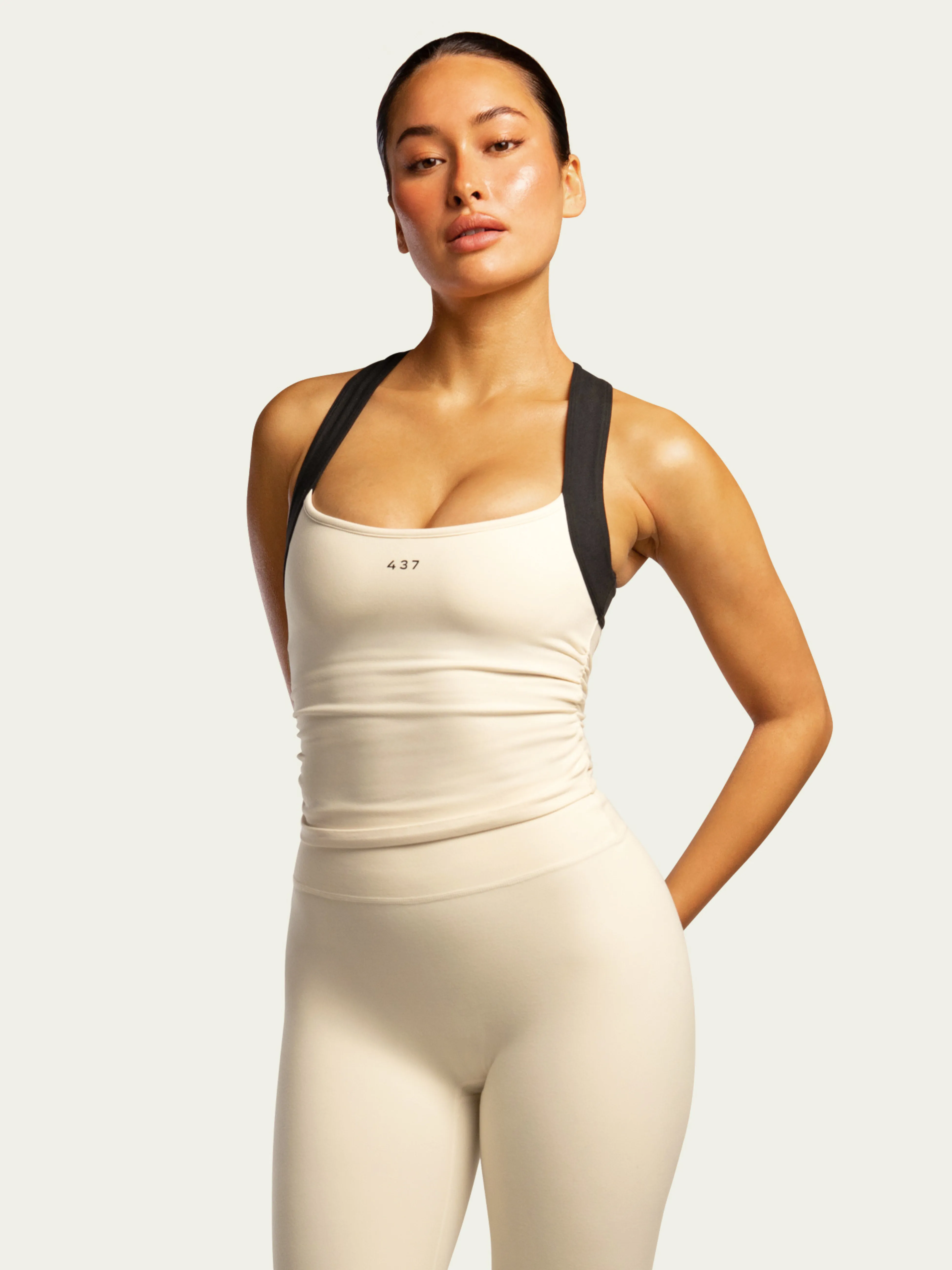 The Sculpt Tank / Cream-Black sold by 437 product image thumbnail 3