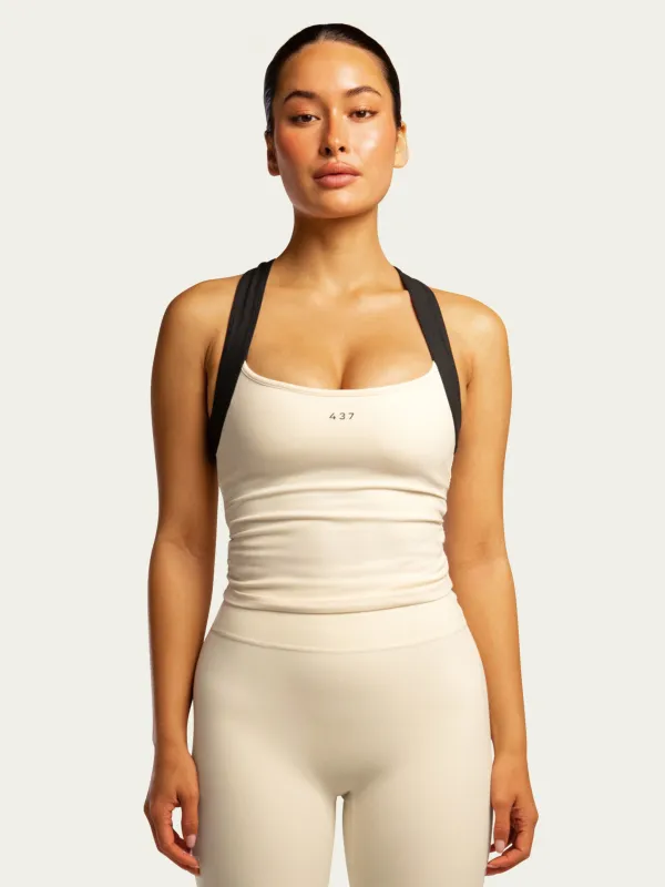 The Sculpt Tank / Cream-Black sold by 437