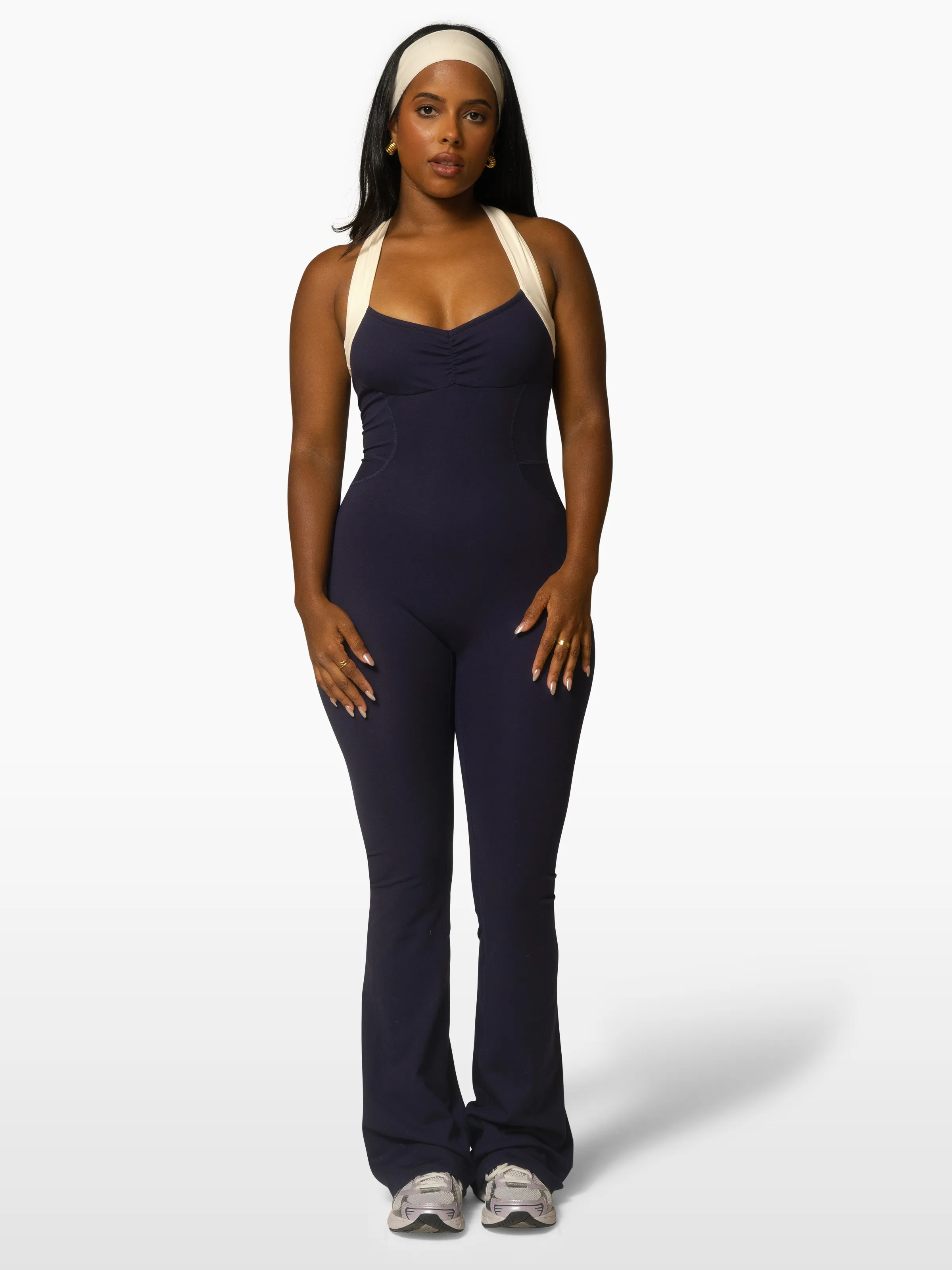 The Sculpt Onesie / Navy-Crème sold by 437