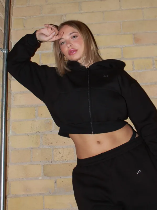 The Zip Hoodie / Black sold by 437