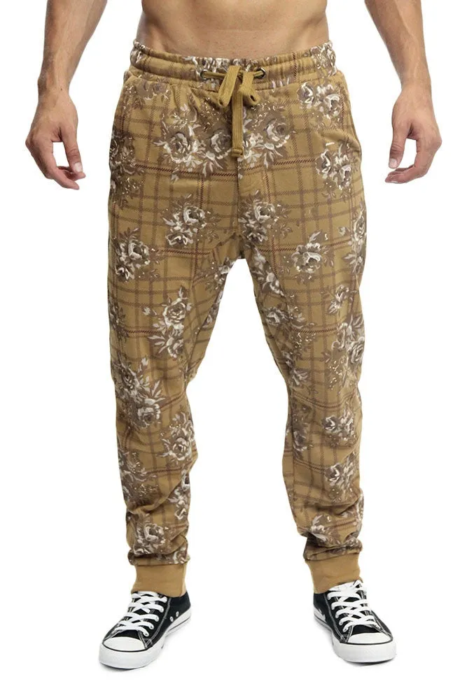 Floral Plaid French Terry Jogger Pants sold by G-Style USA product image thumbnail 5