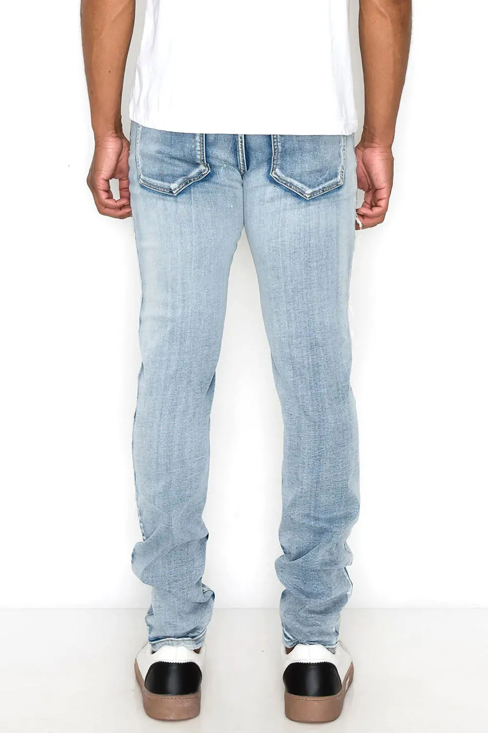 Multi Color Diamond Denim Jeans sold by G-Style USA product image thumbnail 3