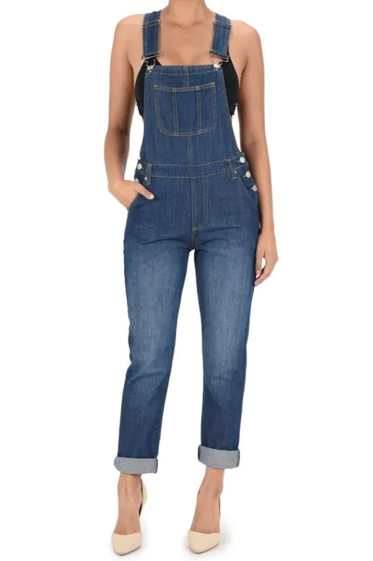 Women's Classic Style Skinny Overalls sold by G-Style USA