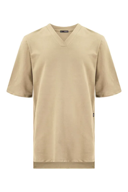 Men's Essential Oversized Plain V-Neck T-Shirt sold by G-Style USA