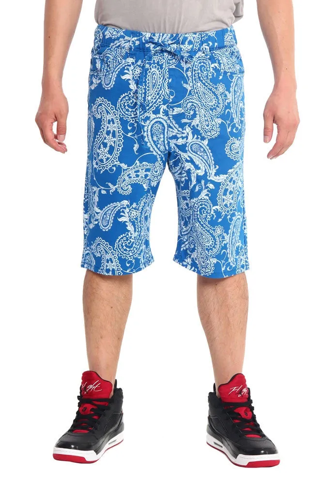 Men's Paisley Twill Dropcrotch Shorts sold by G-Style USA product image thumbnail 5