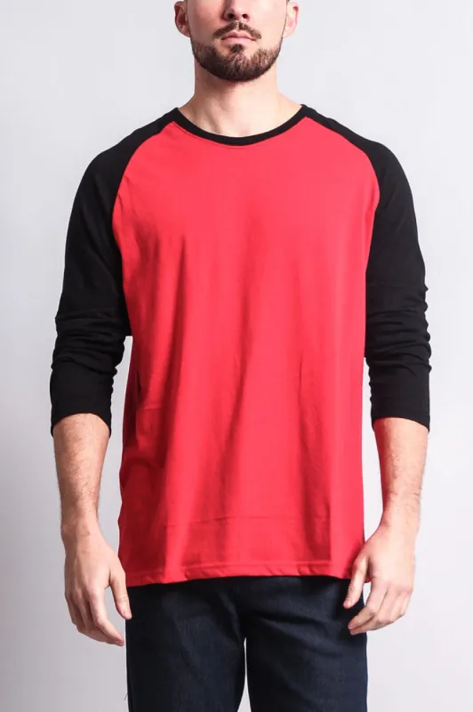 Men's Baseball T-Shirt (Red/Black) sold by G-Style USA