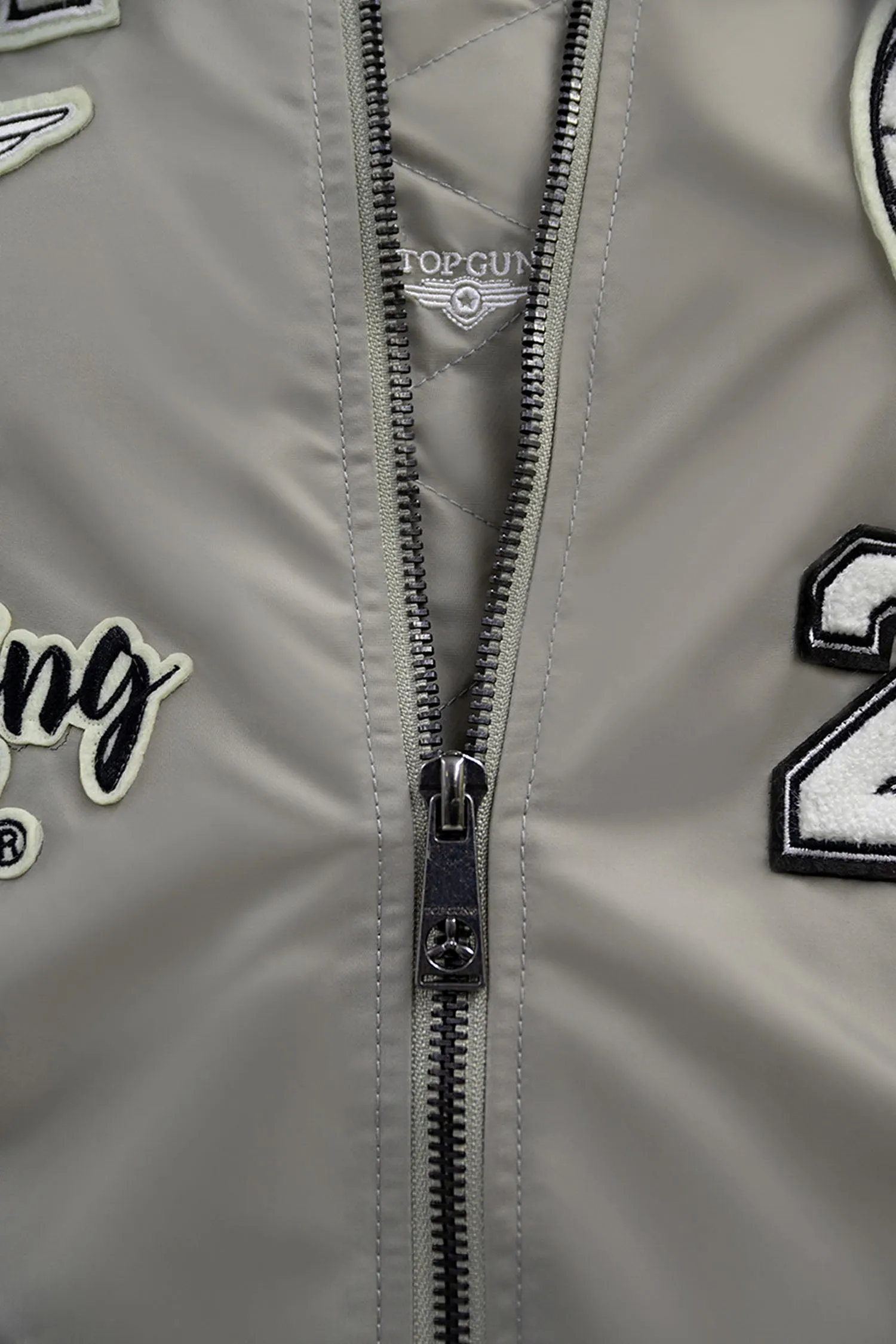 Top Gun "Flying Legend" Nylon Embroidery Patched Varsity Jacket sold by G-Style USA product image thumbnail 5