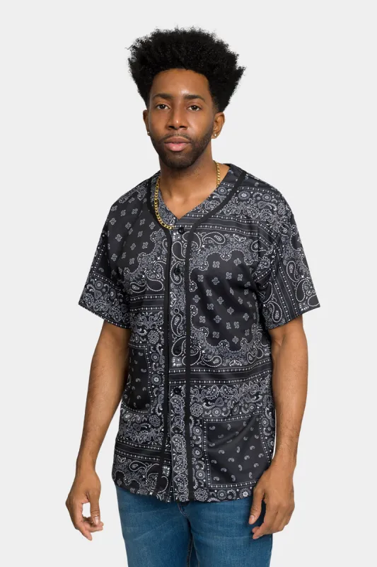Bandana Paisley Baseball Jersey sold by G-Style USA