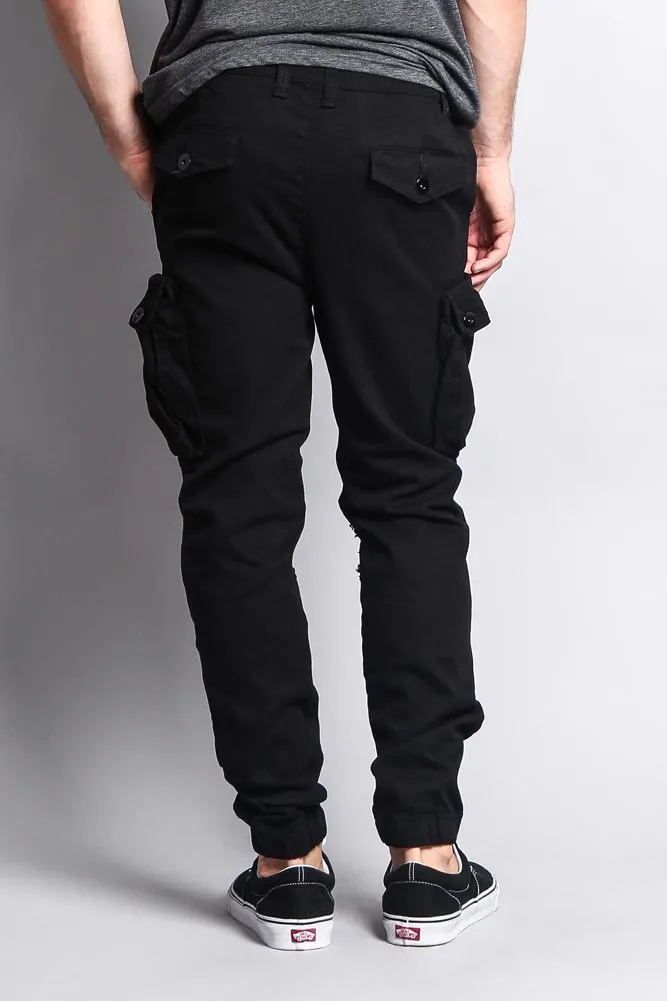 Big Cargo Jogger Pants With Distressed Knee sold by G-Style USA product image thumbnail 5