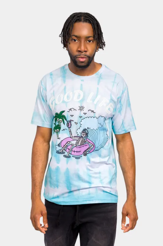 Skeleton Party Tie Dye T-Shirt sold by G-Style USA