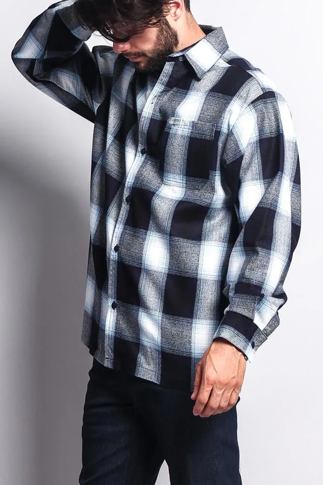 Western Casual Plaid Long Sleeve Button Up Shirt sold by G-Style USA product image thumbnail 3