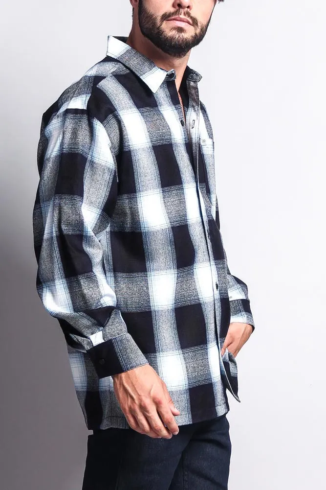 Western Casual Plaid Long Sleeve Button Up Shirt sold by G-Style USA product image thumbnail 5