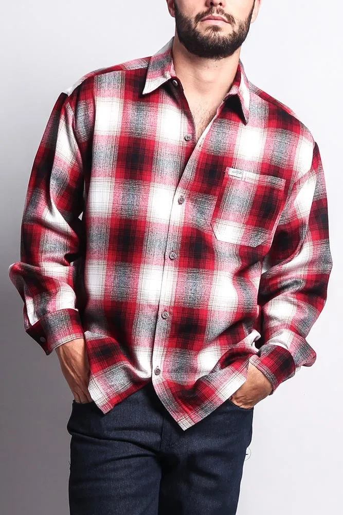 Western Casual Plaid Long Sleeve Button Up Shirt sold by G-Style USA product image thumbnail 2