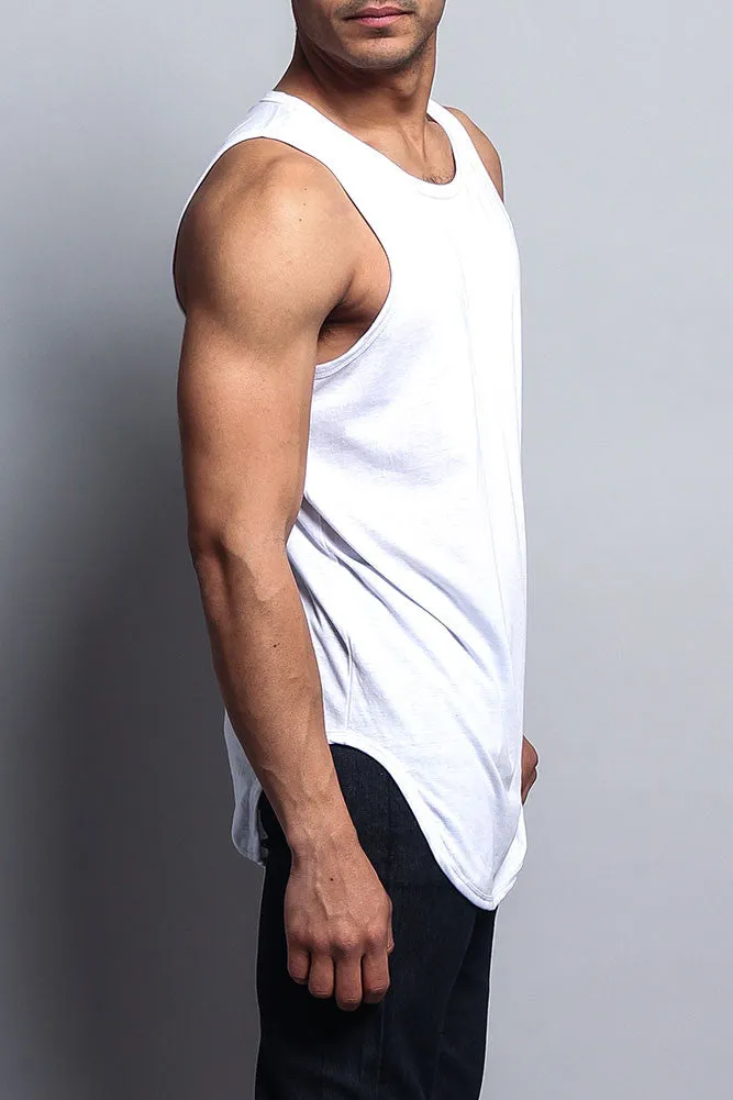 Basic Long Length Curved Hem Tank Top sold by G-Style USA product image thumbnail 5