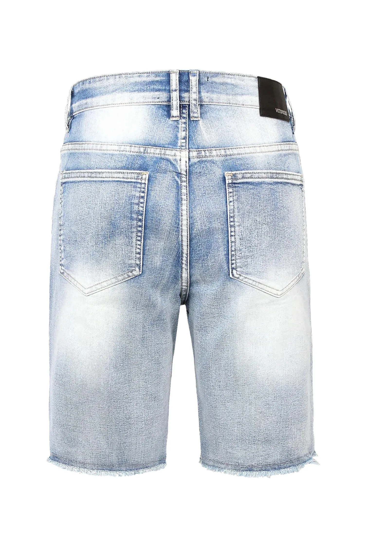 Men's Distressed Washed Out Denim Shorts sold by G-Style USA product image thumbnail 3