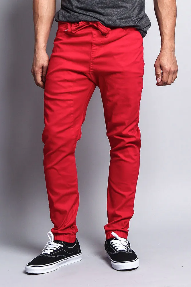 Men's Jogger Twill Pants (Red) sold by G-Style USA