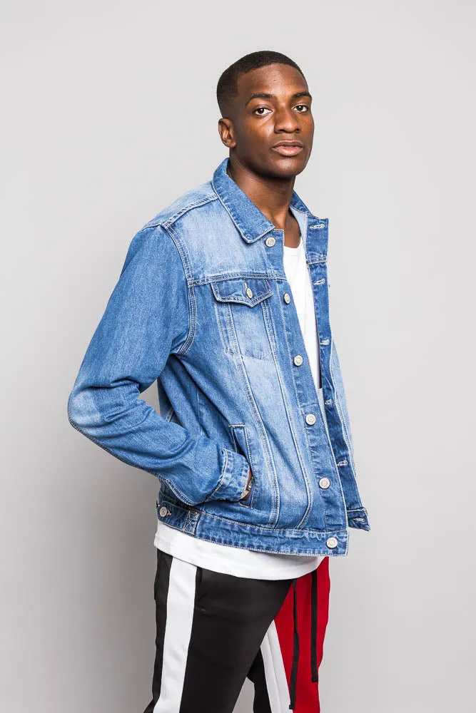 Essential Denim Trucker Jacket sold by G-Style USA product image thumbnail 4