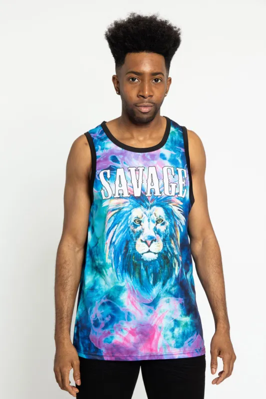 Tie Dye Savage Tank Top sold by G-Style USA