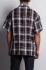 Western Casual Plaid Short Sleeve Button Up Shirt (Brown) sold by G-Style USA