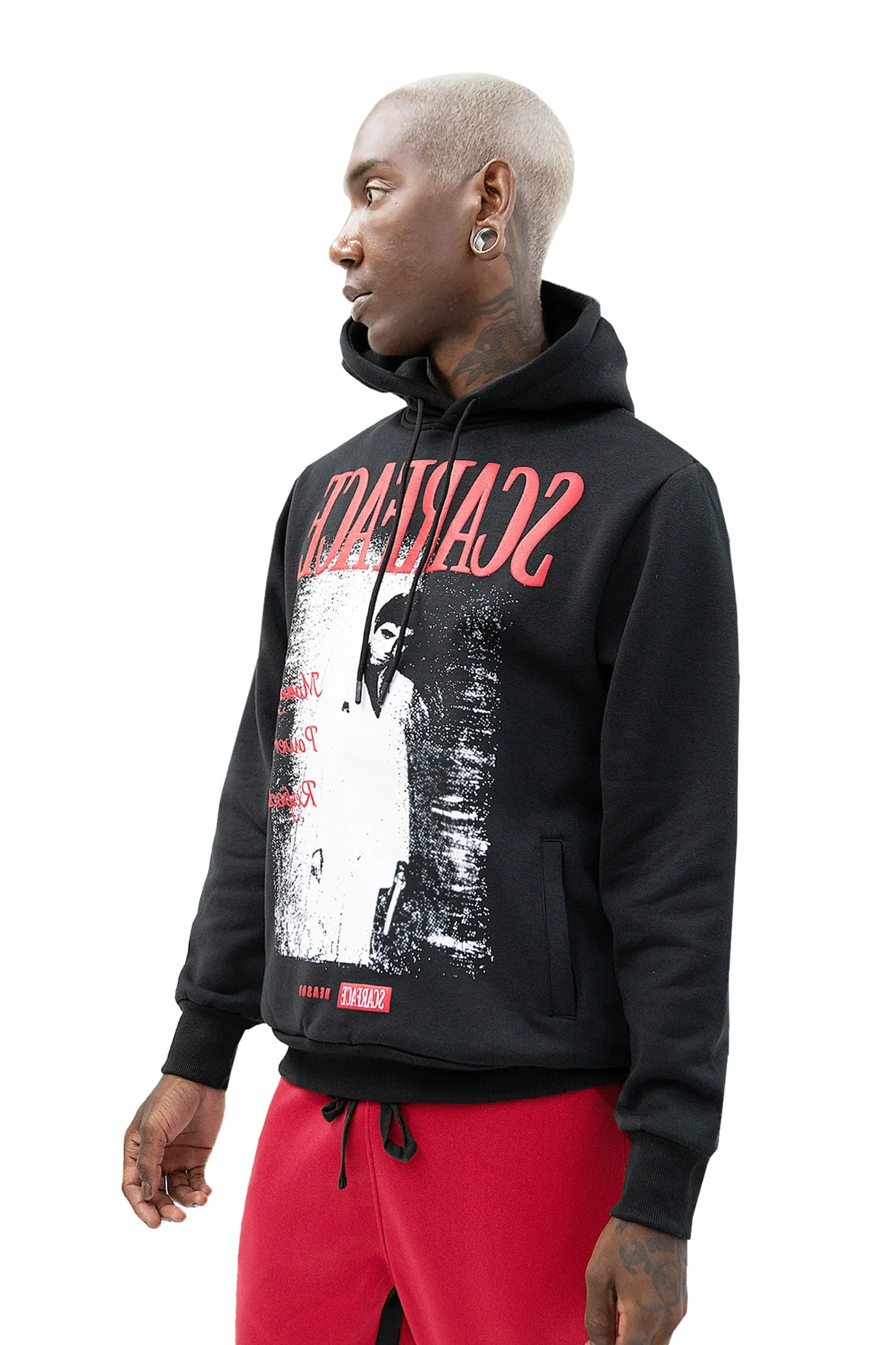 Men's Scarface Money Power Respect Graphic Print Hoodie sold by G-Style USA product image thumbnail 2