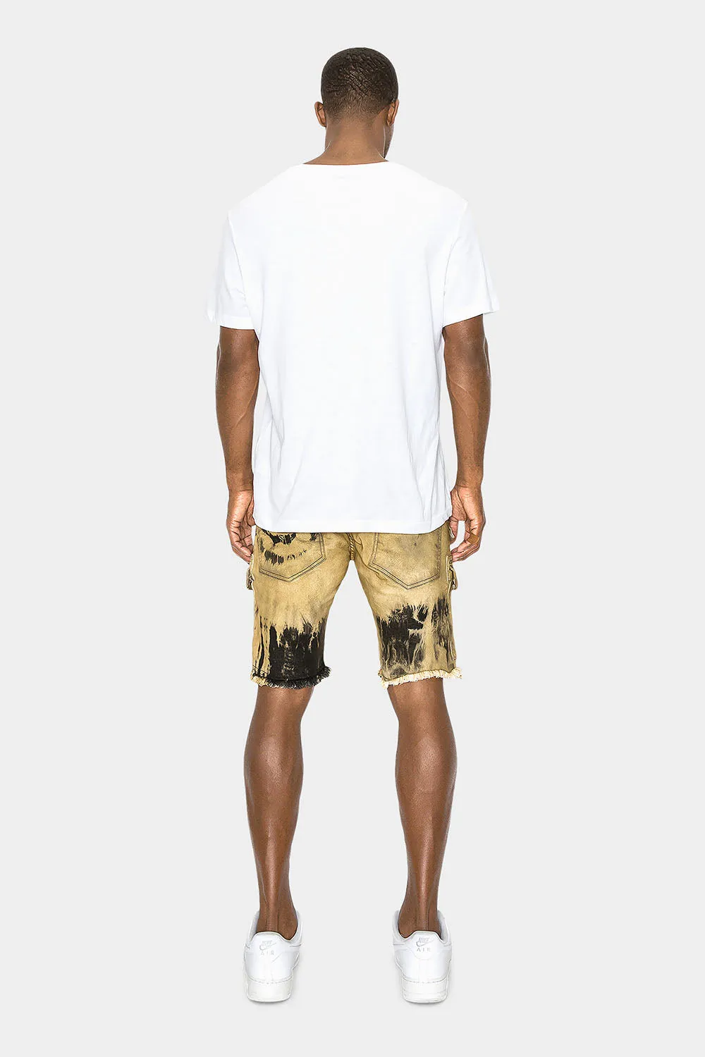 Slim Fit Dyed Cargo Denim Shorts sold by G-Style USA product image thumbnail 5