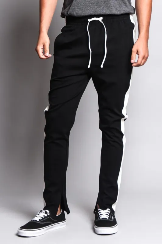 Premium Stretch Slim Fit Striped Track Pants sold by G-Style USA