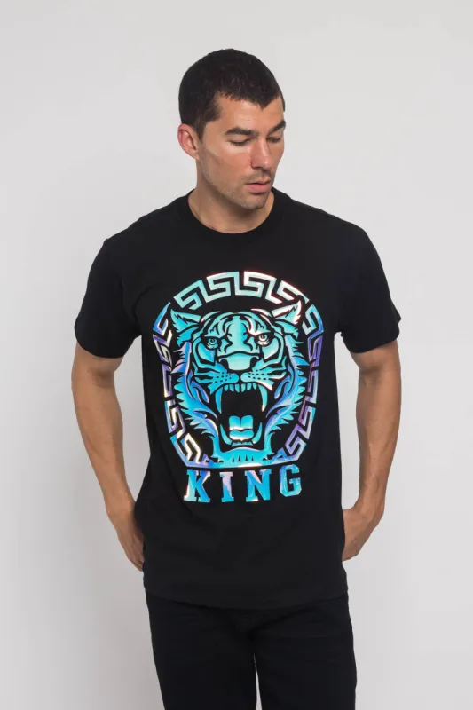 Iridescent Foil King Tiger T-Shirt sold by G-Style USA