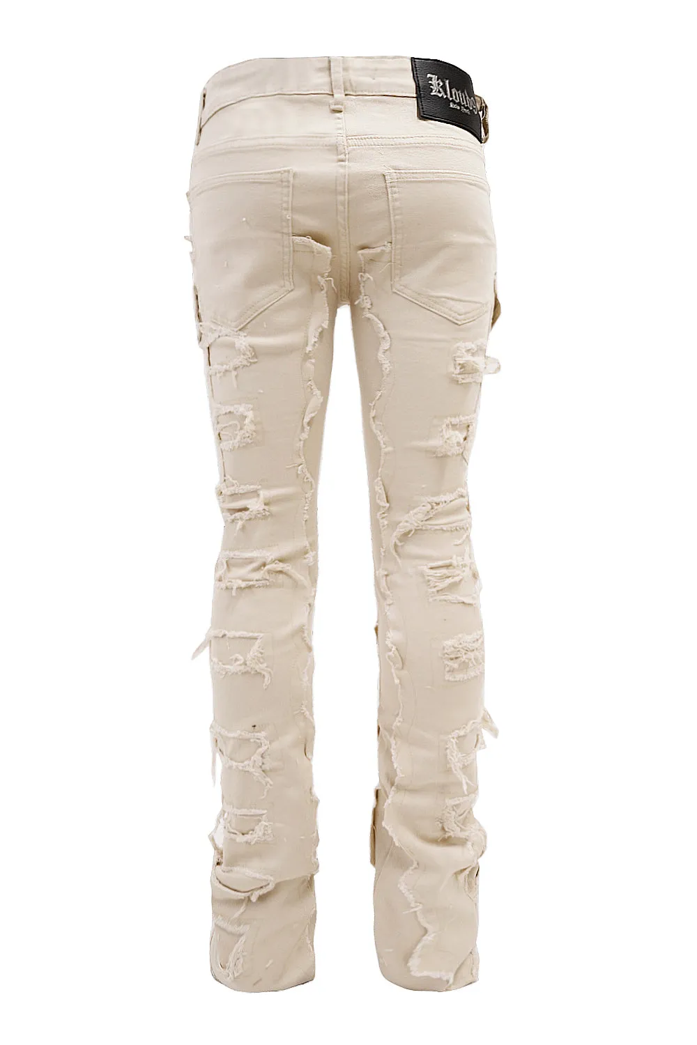 Men's Premium Multi Distressed Cargo Stacked Jeans sold by G-Style USA product image thumbnail 4
