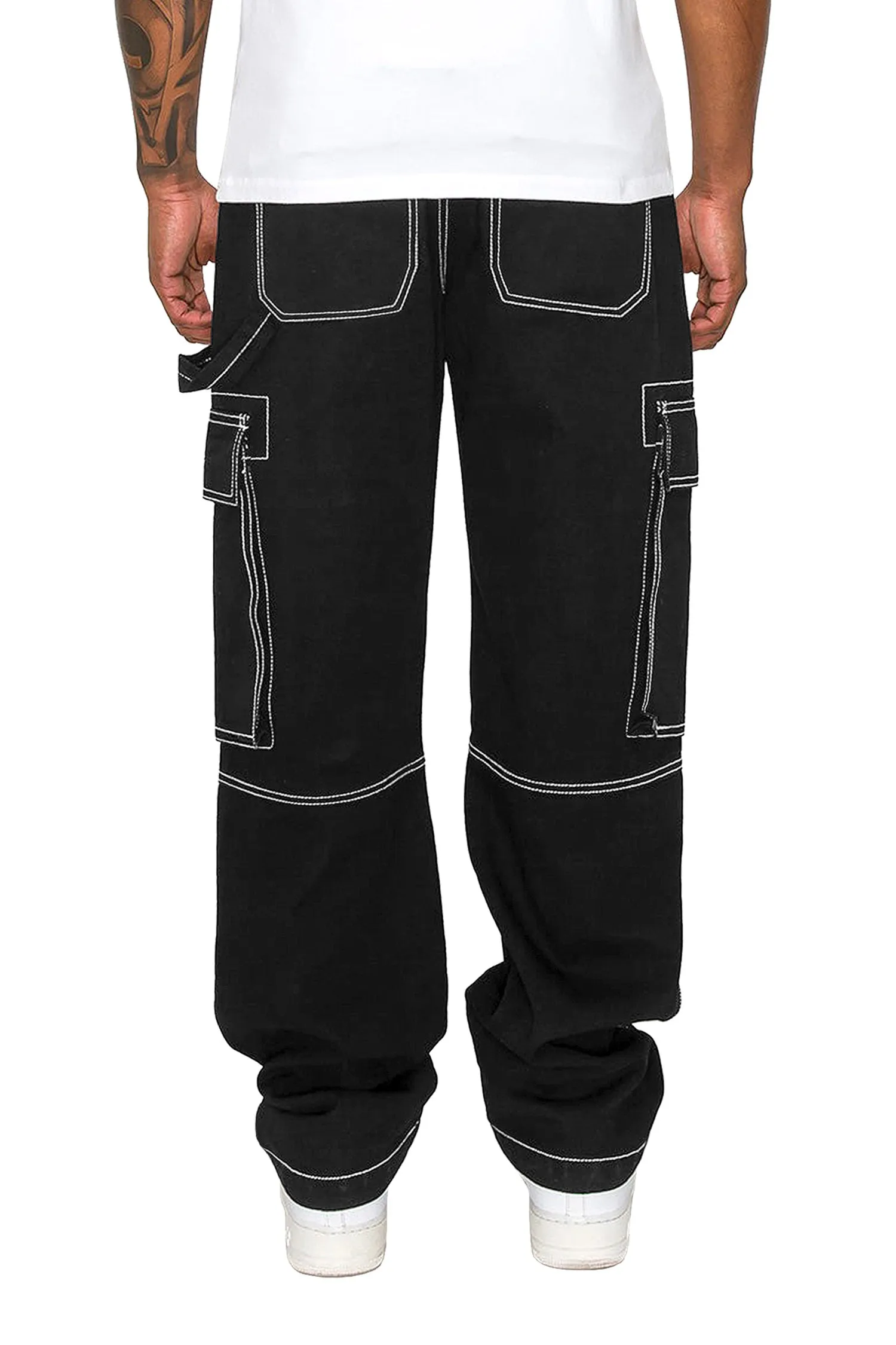 Men's Contrast Stitch Baggy Utility Pants sold by G-Style USA product image thumbnail 4