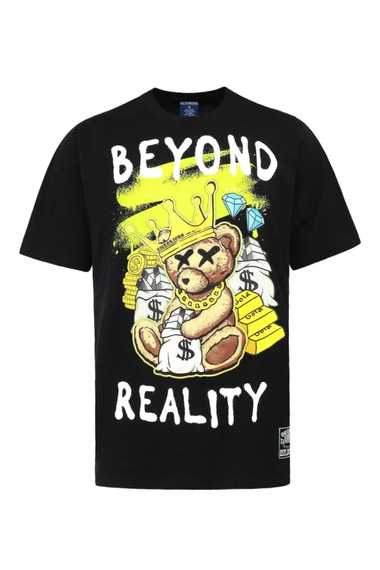 Men's Beyond Reality Patched Graphic T-Shirt sold by G-Style USA
