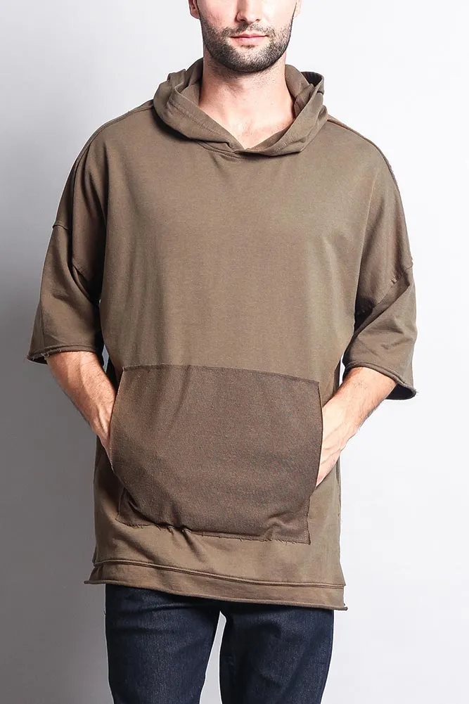 Men's Over Sized Hooded T-Shirt With Extended Hem sold by G-Style USA product image thumbnail 2