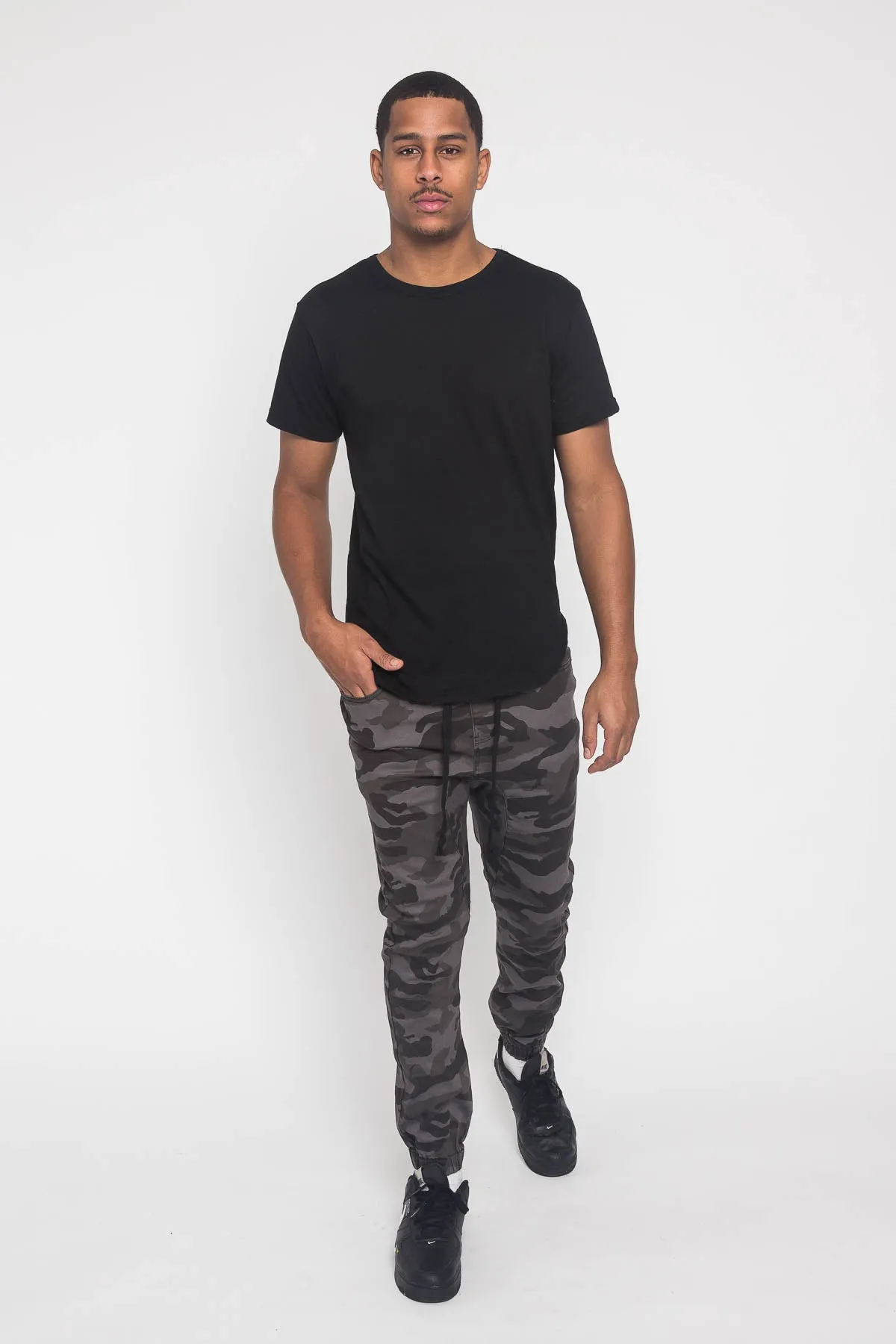 Men's Jogger Twill Pants (Black Camo) sold by G-Style USA product image thumbnail 5