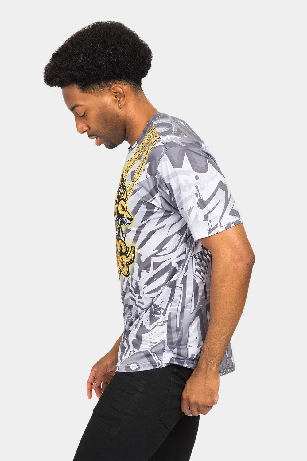 Lion King Gold Chain T-Shirt sold by G-Style USA product image thumbnail 2