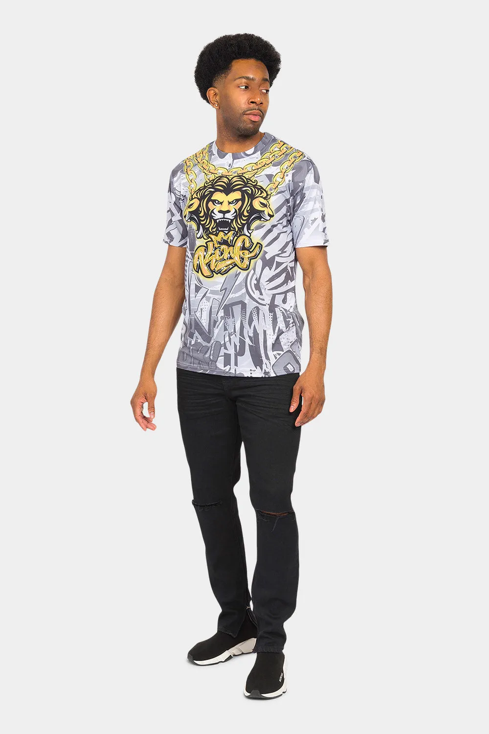 Lion King Gold Chain T-Shirt sold by G-Style USA product image thumbnail 5