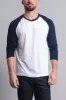 Men's Baseball T-Shirt (White/Navy) sold by G-Style USA