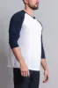 Men's Baseball T-Shirt (White/Navy) sold by G-Style USA