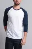Men's Baseball T-Shirt (White/Navy) sold by G-Style USA
