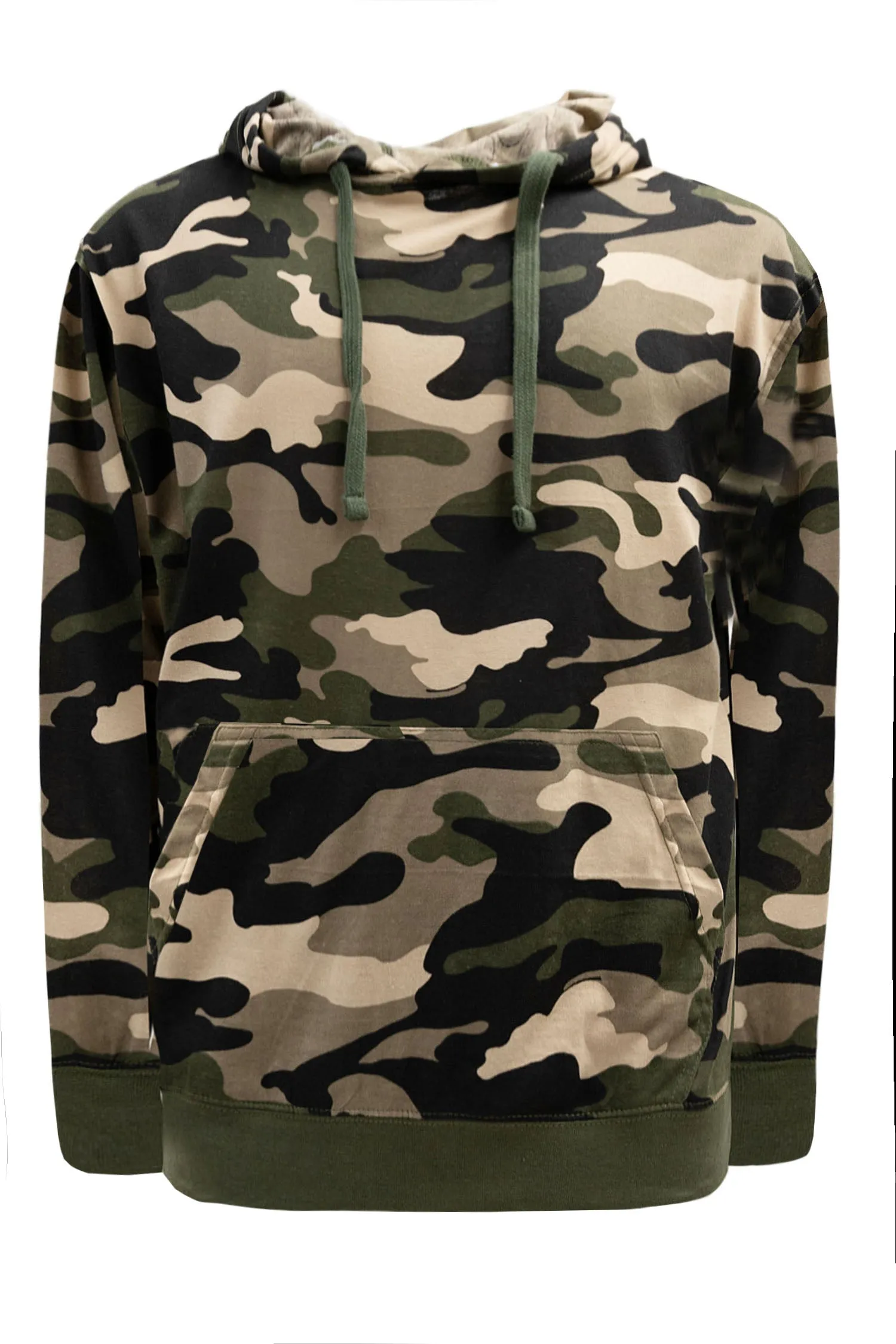 Men's Essential Cross-Dyed Heather Jersey Pullover Hoodie (New Camo) sold by G-Style USA product image thumbnail 4