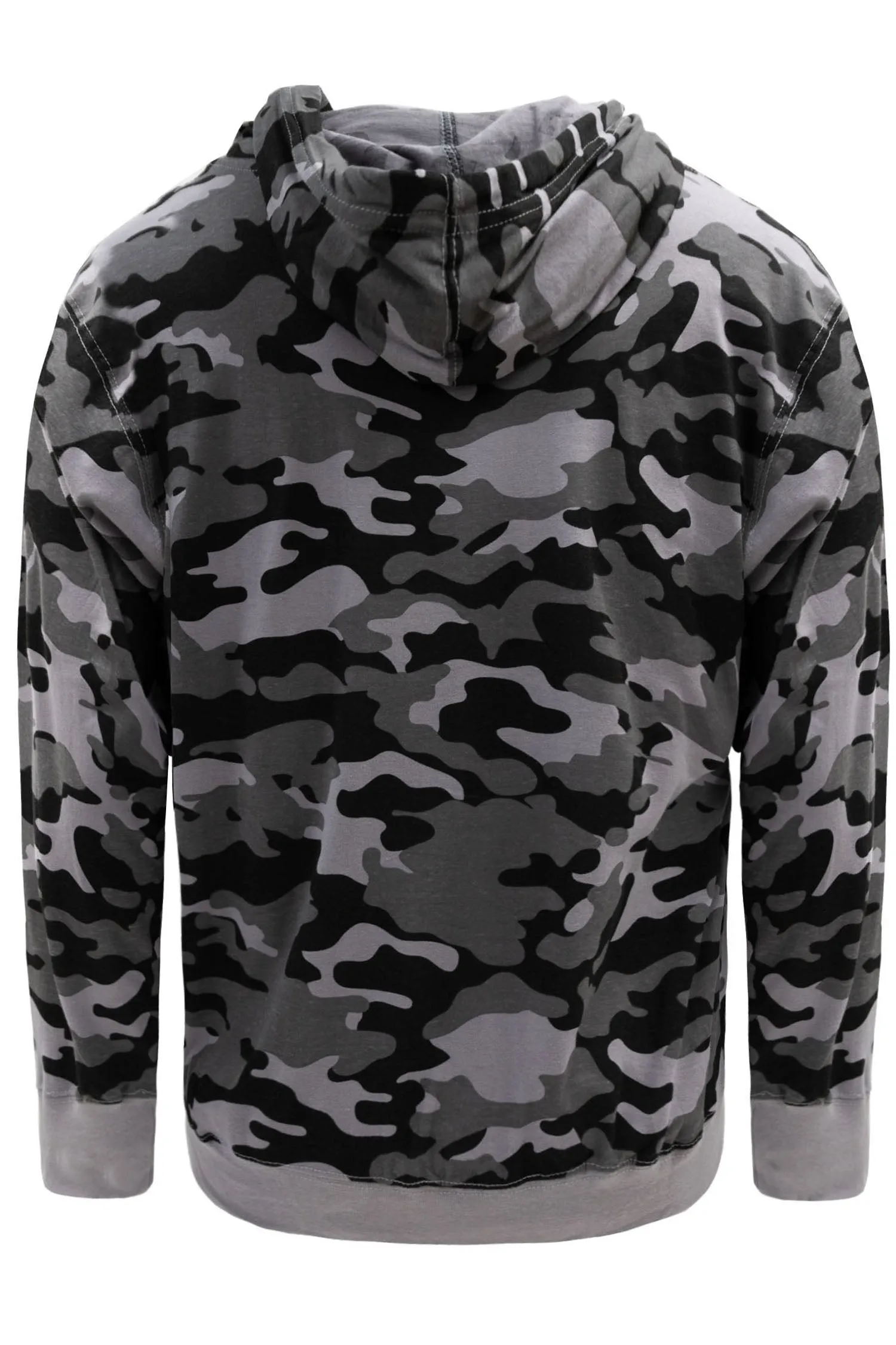 Men's Essential Cross-Dyed Heather Jersey Pullover Hoodie (New Camo) sold by G-Style USA product image thumbnail 3