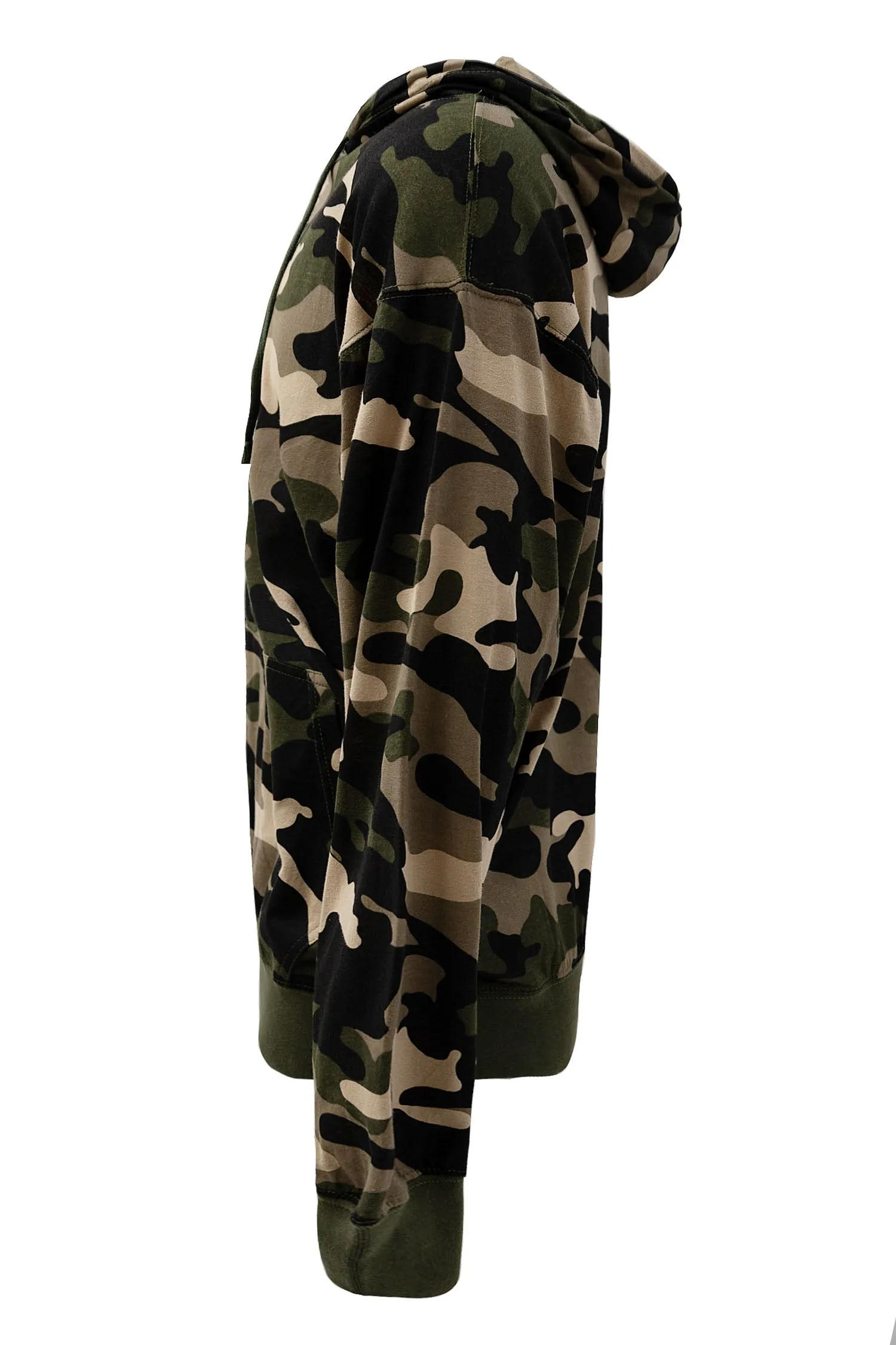 Men's Essential Cross-Dyed Heather Jersey Pullover Hoodie (New Camo) sold by G-Style USA product image thumbnail 5