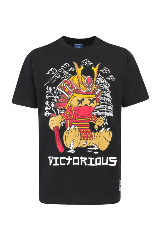 Men's Samurai Bear Graphic T-Shirt sold by G-Style USA